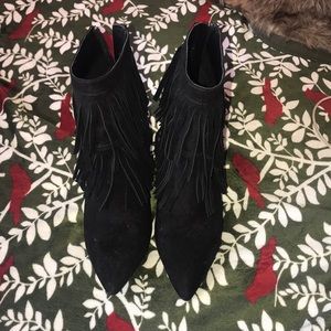 Nine West Fringe Booties